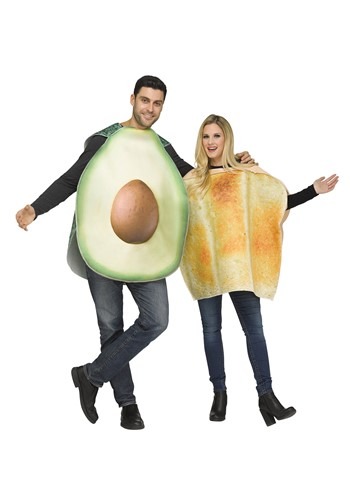 Click Here to buy Adult Avocado & Toast Costume from HalloweenCostumes, CDN Funds & Shipping