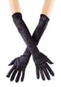 Long Black Velvet Gloves