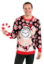 Santa Candy Cane Ugly Christmas Sweater