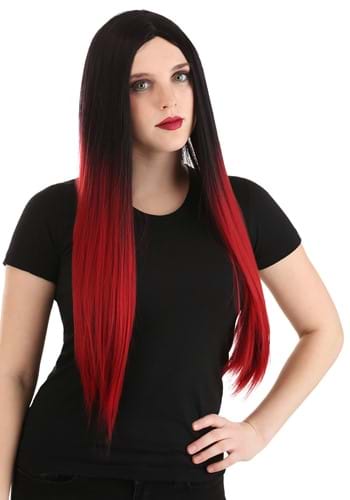 Click Here to buy Black and Red Ombre Adult  Wig from HalloweenCostumes, CDN Funds & Shipping