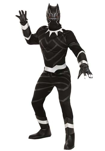 Click Here to buy Mens Black Panther Plus Size Premium Costume from HalloweenCostumes, CDN Funds & Shipping