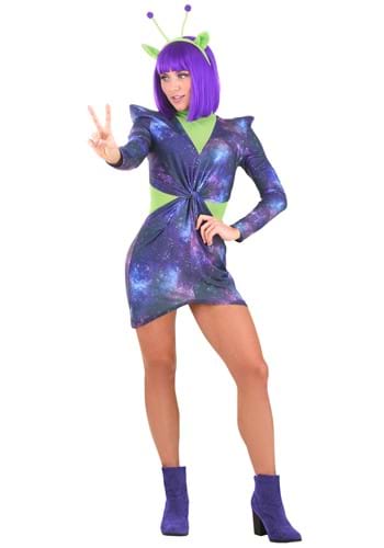 Click Here to buy Sexy Cosmic Alien Halloween Costume from HalloweenCostumes, CDN Funds & Shipping