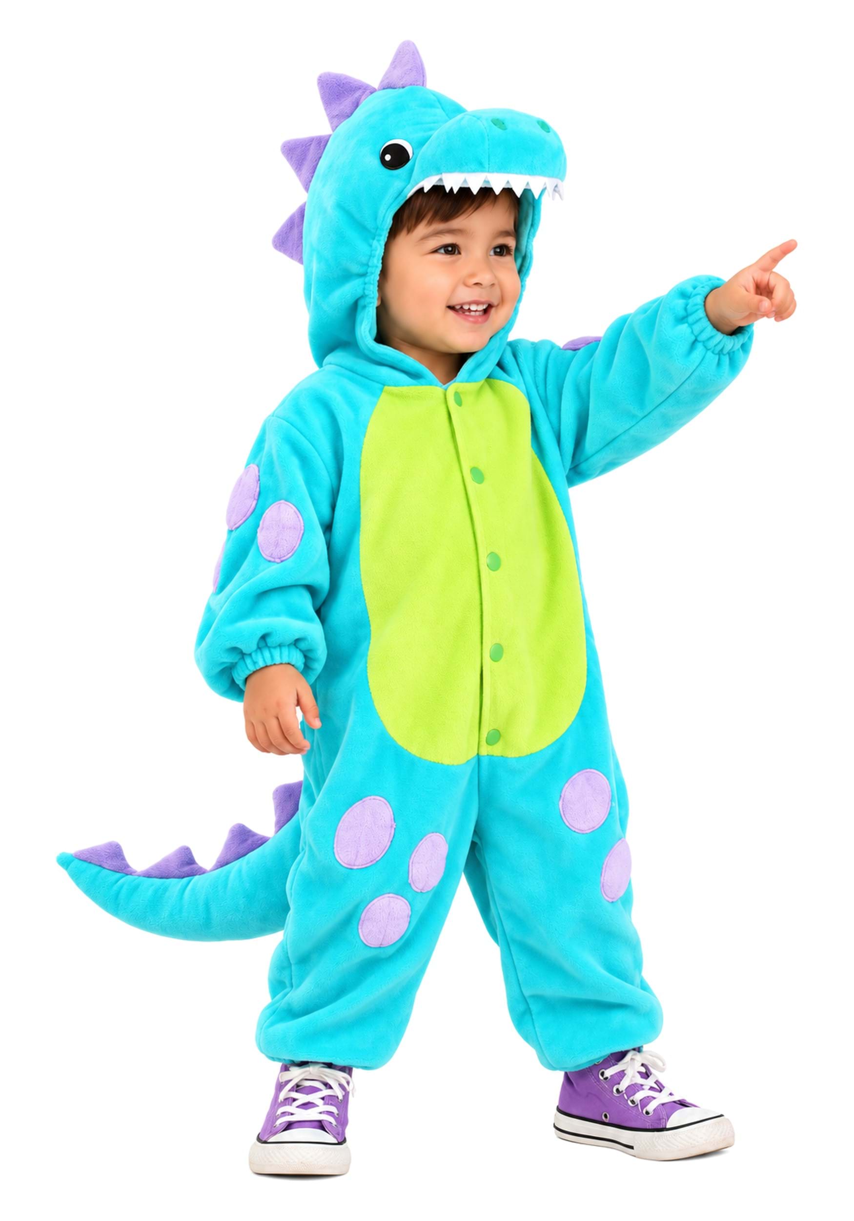 Teal Cuddlesaur Toddler Costume