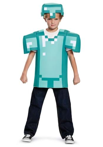 Click Here to buy Kids Minecraft Classic Armor Costume from HalloweenCostumes, CDN Funds & Shipping