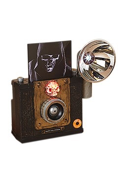 9.5"H Lighted Animated Halloween Camera w/ Sound
