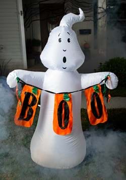 60"H Electric Color Changing Inflatable White Ghost w/ Boo S
