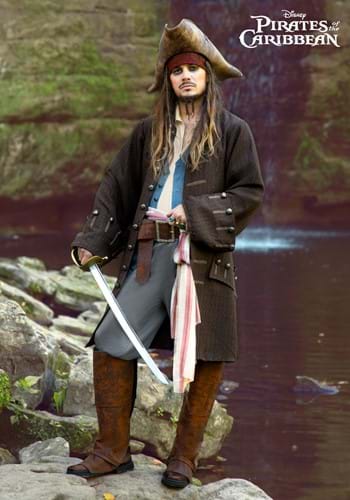 Deluxe Jack Sparrow Pirate Costume for Adults