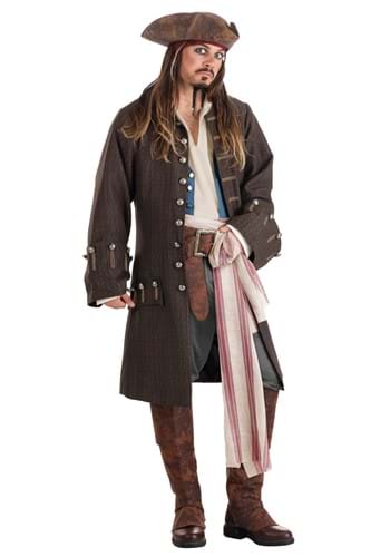 Click Here to buy Deluxe Jack Sparrow Pirate Adult Costume from HalloweenCostumes, CDN Funds & Shipping