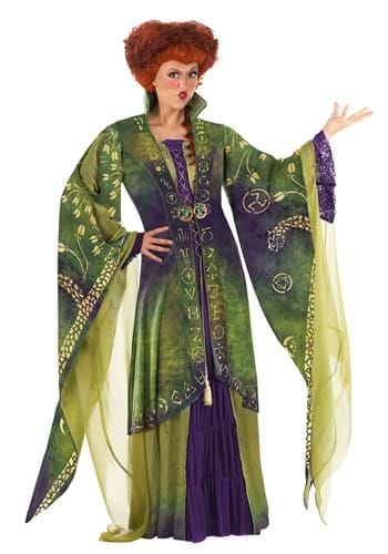 Click Here to buy Authentic Hocus Pocus Winifred Sanderson Womens Costume from HalloweenCostumes, CDN Funds & Shipping