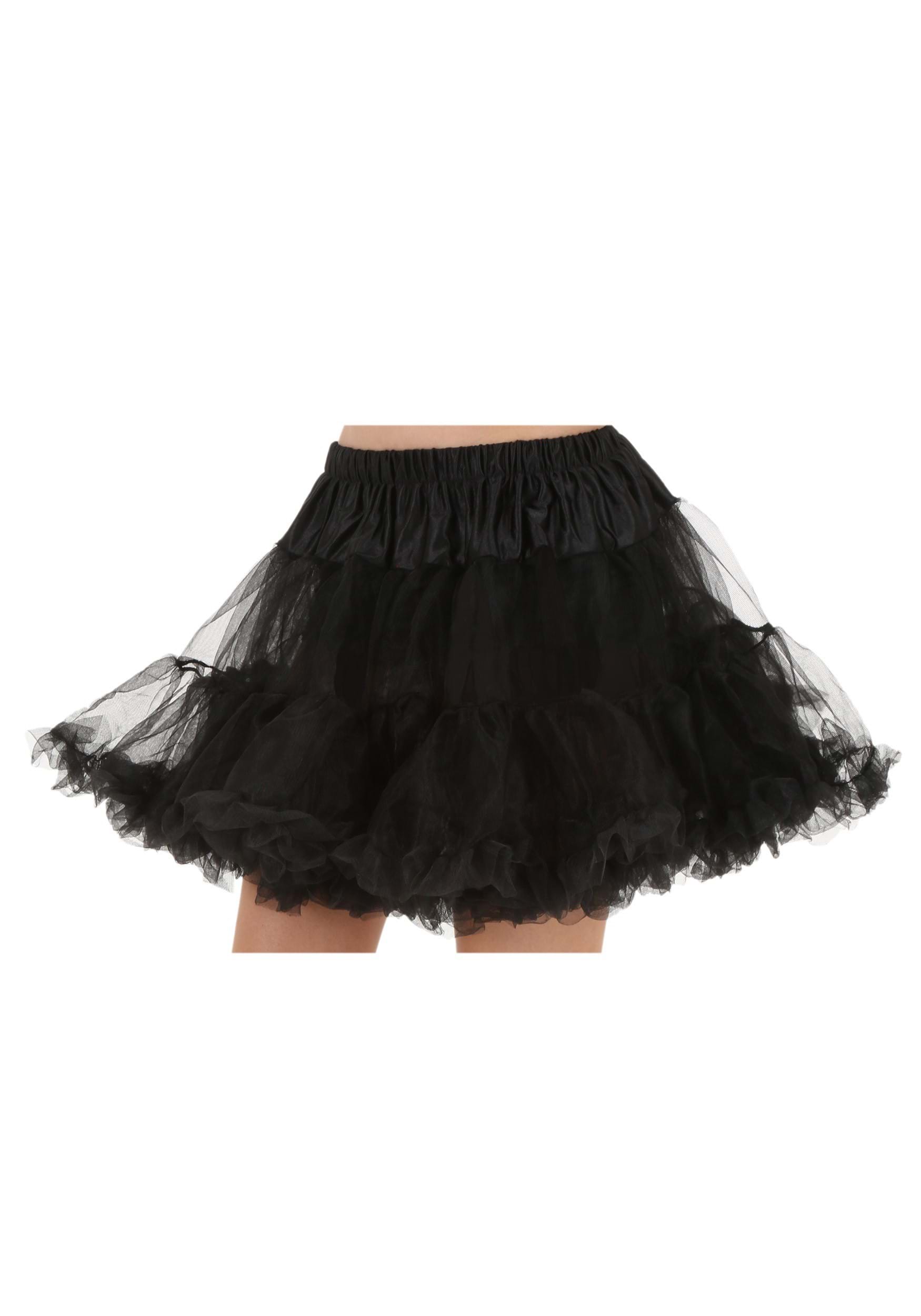 Adult Black Women's Petticoat