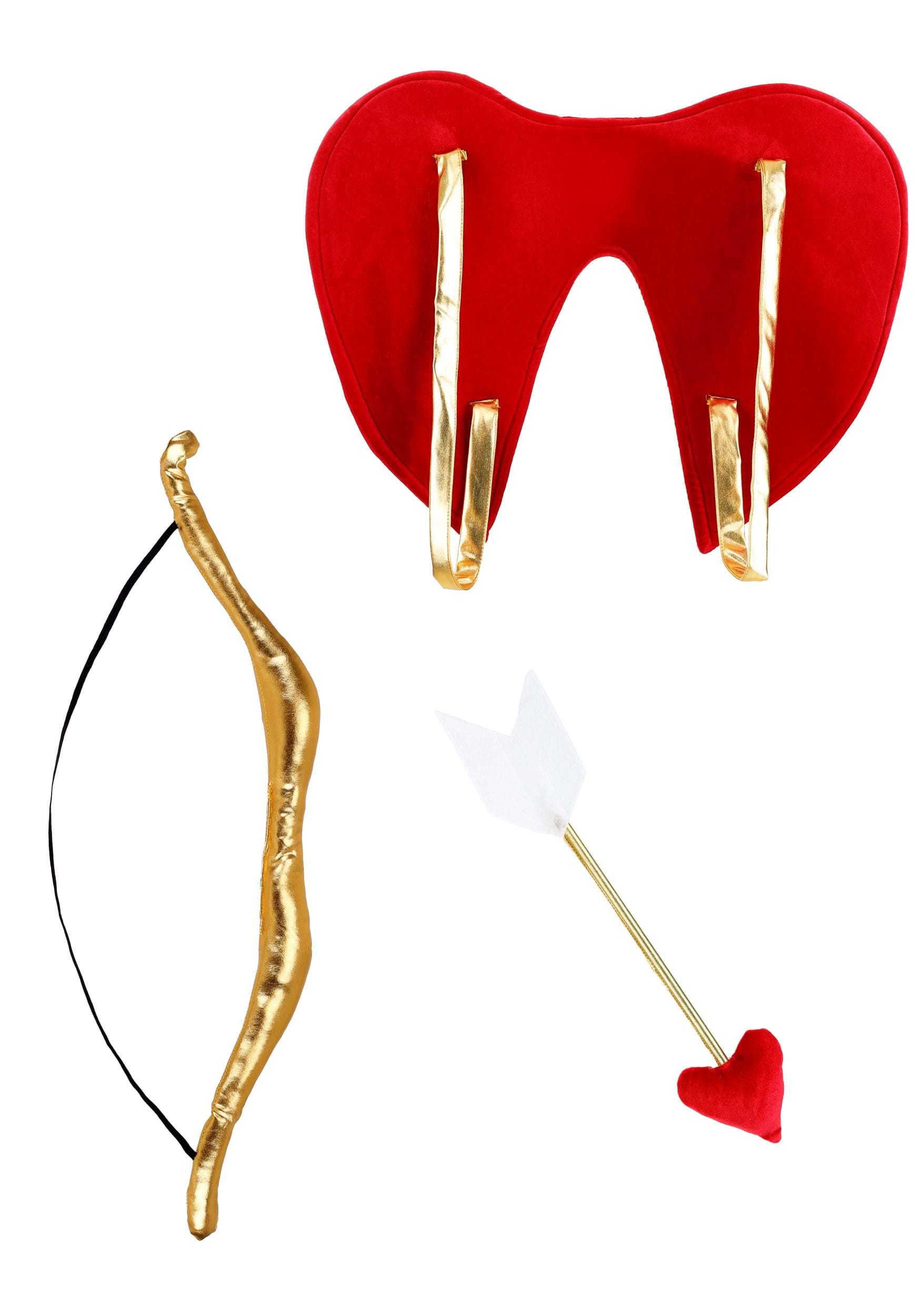 Adult Cupid Wings and Bow Accessory Kit | Valentine's Day Accessories