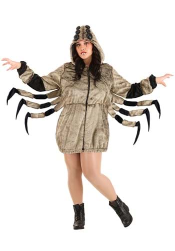 Womens Plus Size Cozy Tarantula Costume