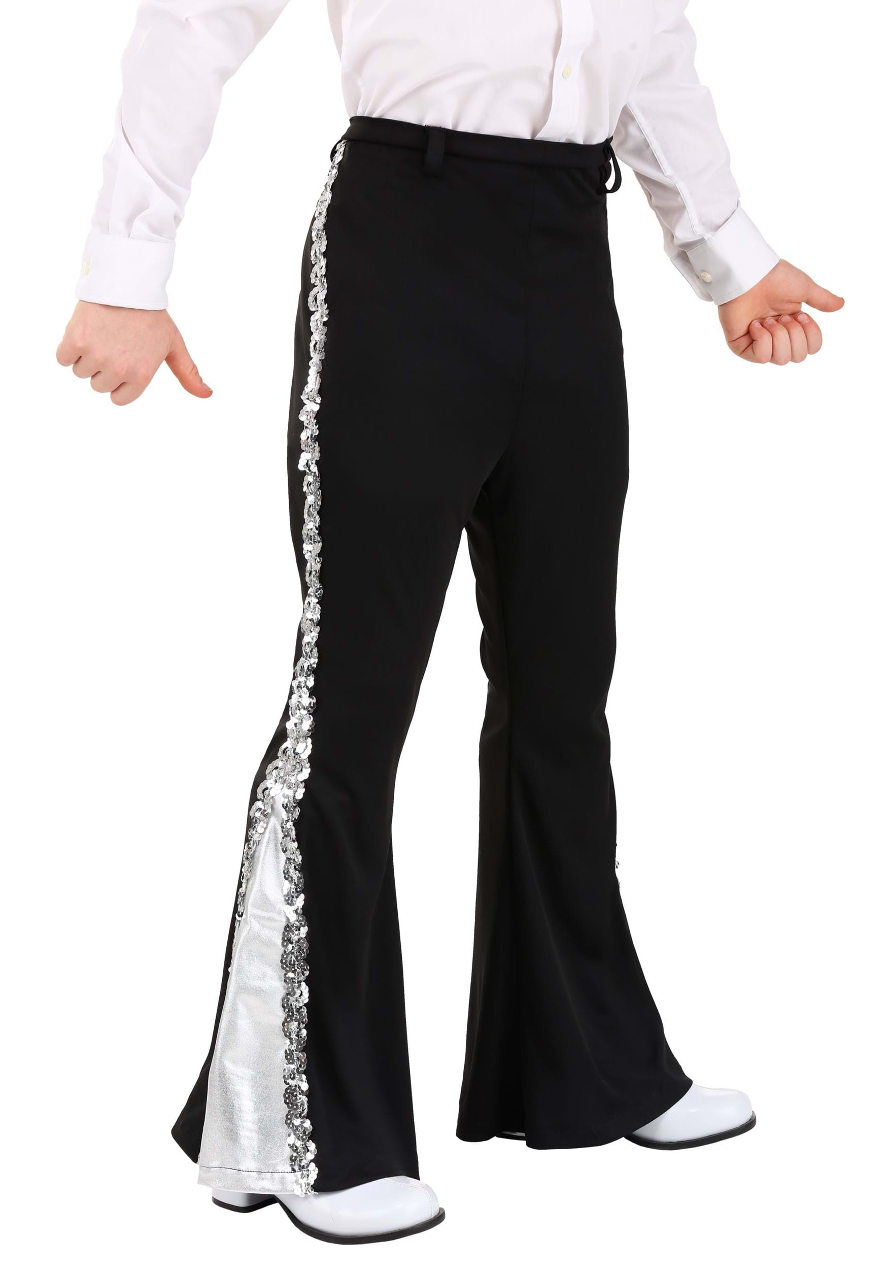 Kid's Silver Disco Sequin Costume Pants | Disco Costumes