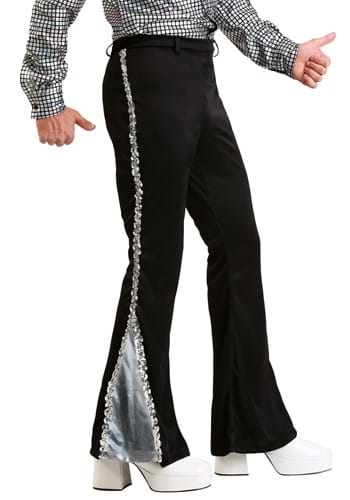 Click Here to buy Plus Size Mens Silver Sequin Disco Pants from HalloweenCostumes, CDN Funds & Shipping