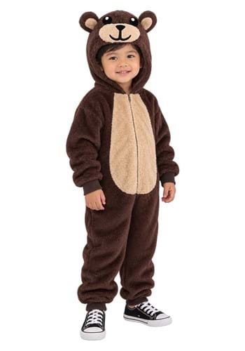 Toddler Brown Bear Jumpsuit Costume New Main