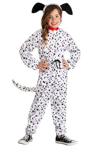 Cozy Dalmatian Jumpsuit Girls Costume