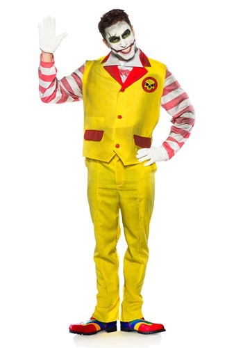 Click Here to buy Mens Evil Fast Food Clown Costume from HalloweenCostumes, CDN Funds & Shipping