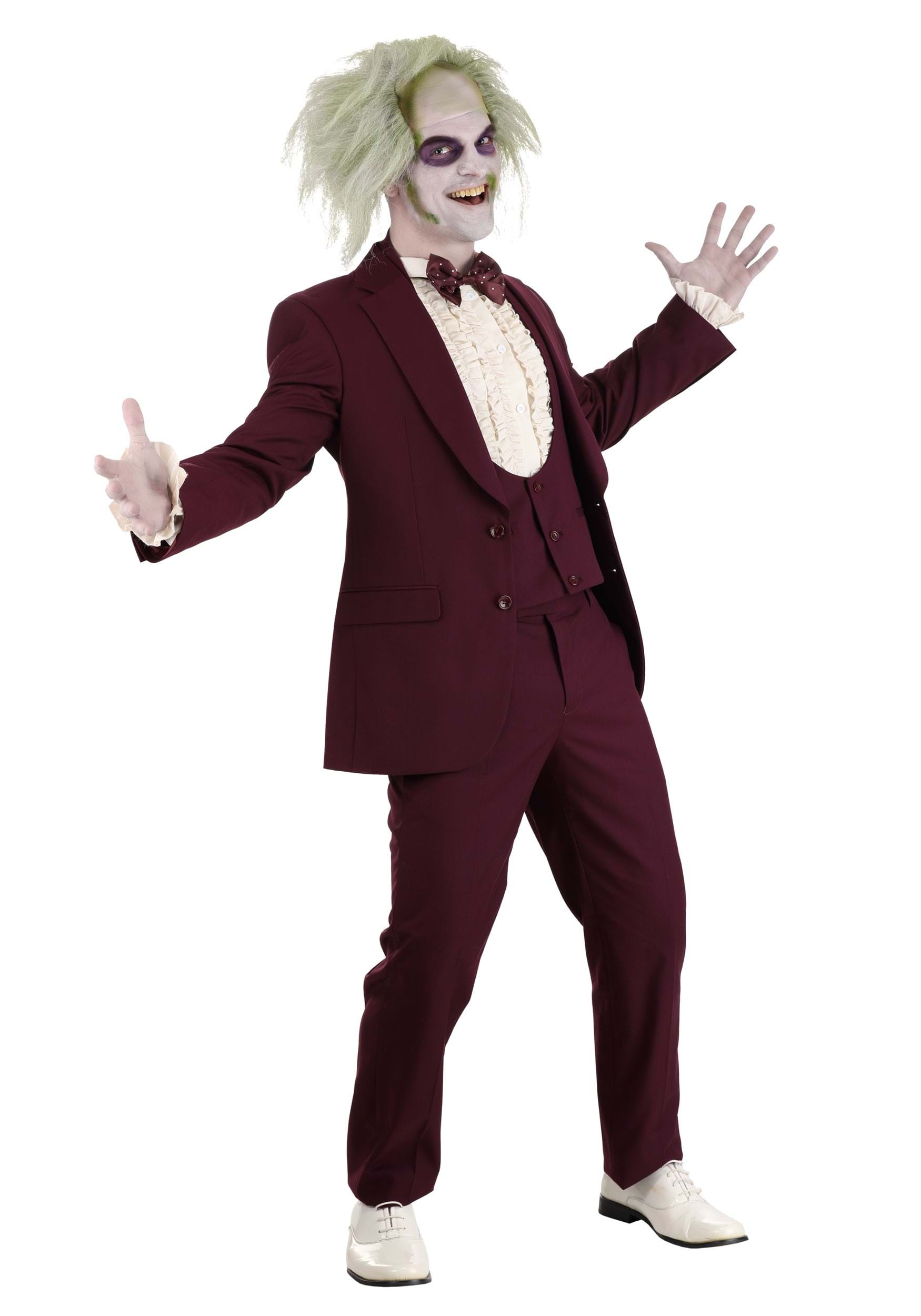 Beetlejuice Wedding Suit Shirt And Bow Tie Made For Men