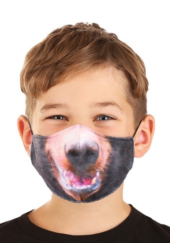 Click Here to buy Bear Sublimated Face Mask for Kids from HalloweenCostumes, CDN Funds & Shipping
