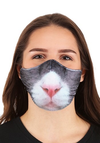 Click Here to buy Cat Sublimated Face Mask for Adults from HalloweenCostumes, CDN Funds & Shipping