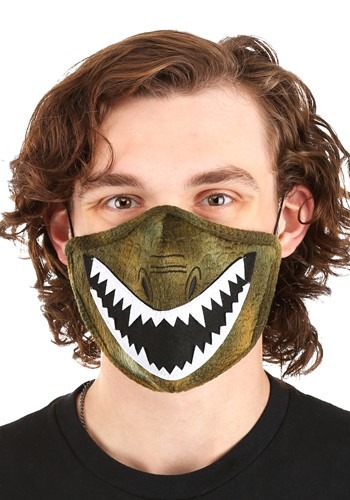 Click Here to buy Dinosaur Sublimated Face Mask for Adults from HalloweenCostumes, CDN Funds & Shipping