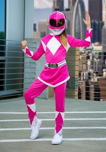 Click Here to buy Power Rangers Girls Pink Ranger Costume from HalloweenCostumes, CDN Funds & Shipping