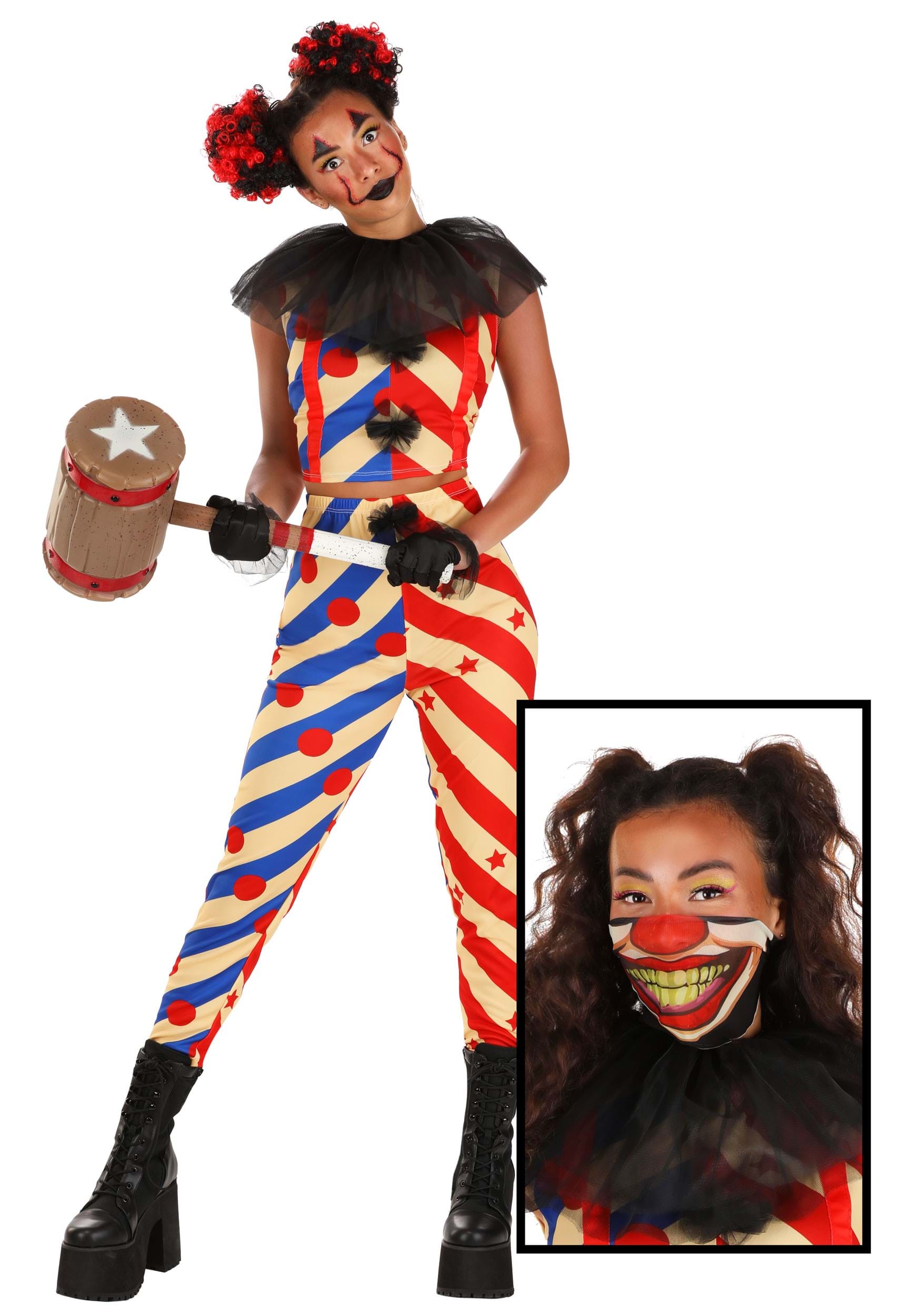 Malicious Clown Costume For Women