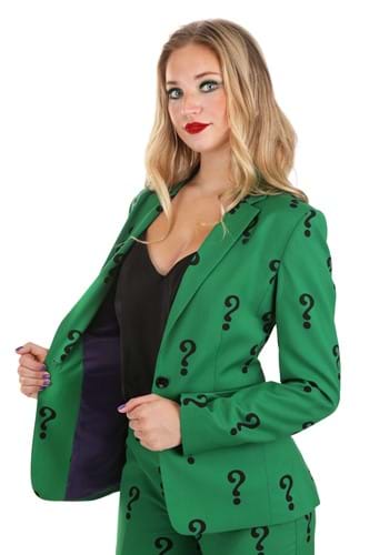 Click Here to buy Womens Riddler Blazer | Riddler Costumes from HalloweenCostumes, CDN Funds & Shipping