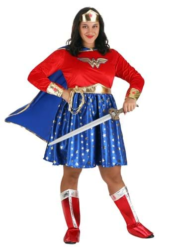 Womens Wonder Girl Costumes Halloween Movie Theme Party Role Play Outfits  Clubwear Cutout Crop Top+Mini Skirt Fancy Dress Up