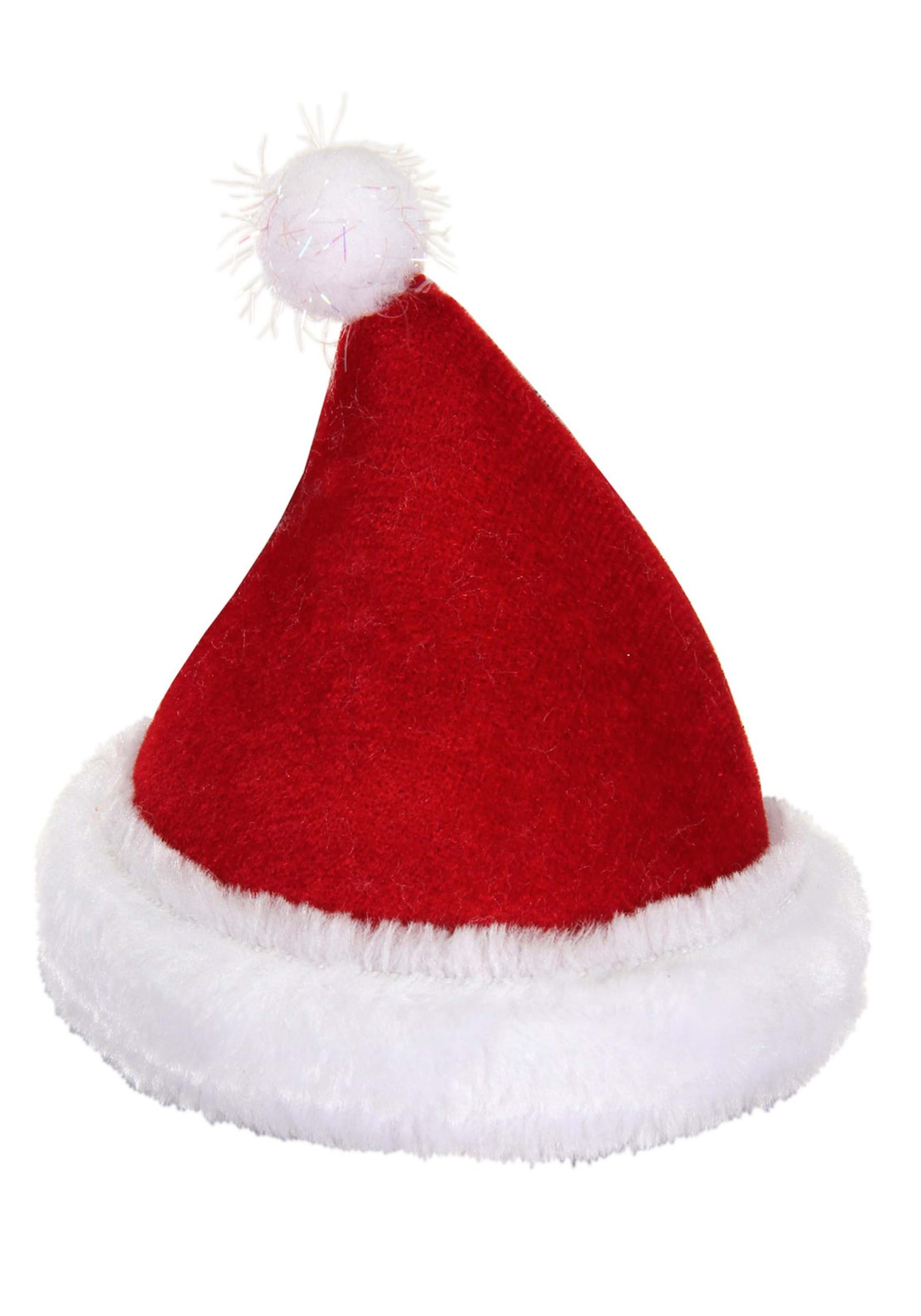 Plush Costume Hat Mini Santa
