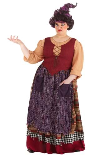 Click Here to buy Womens Plus Size Hocus Pocus Mary Sanderson Costume from HalloweenCostumes, CDN Funds & Shipping