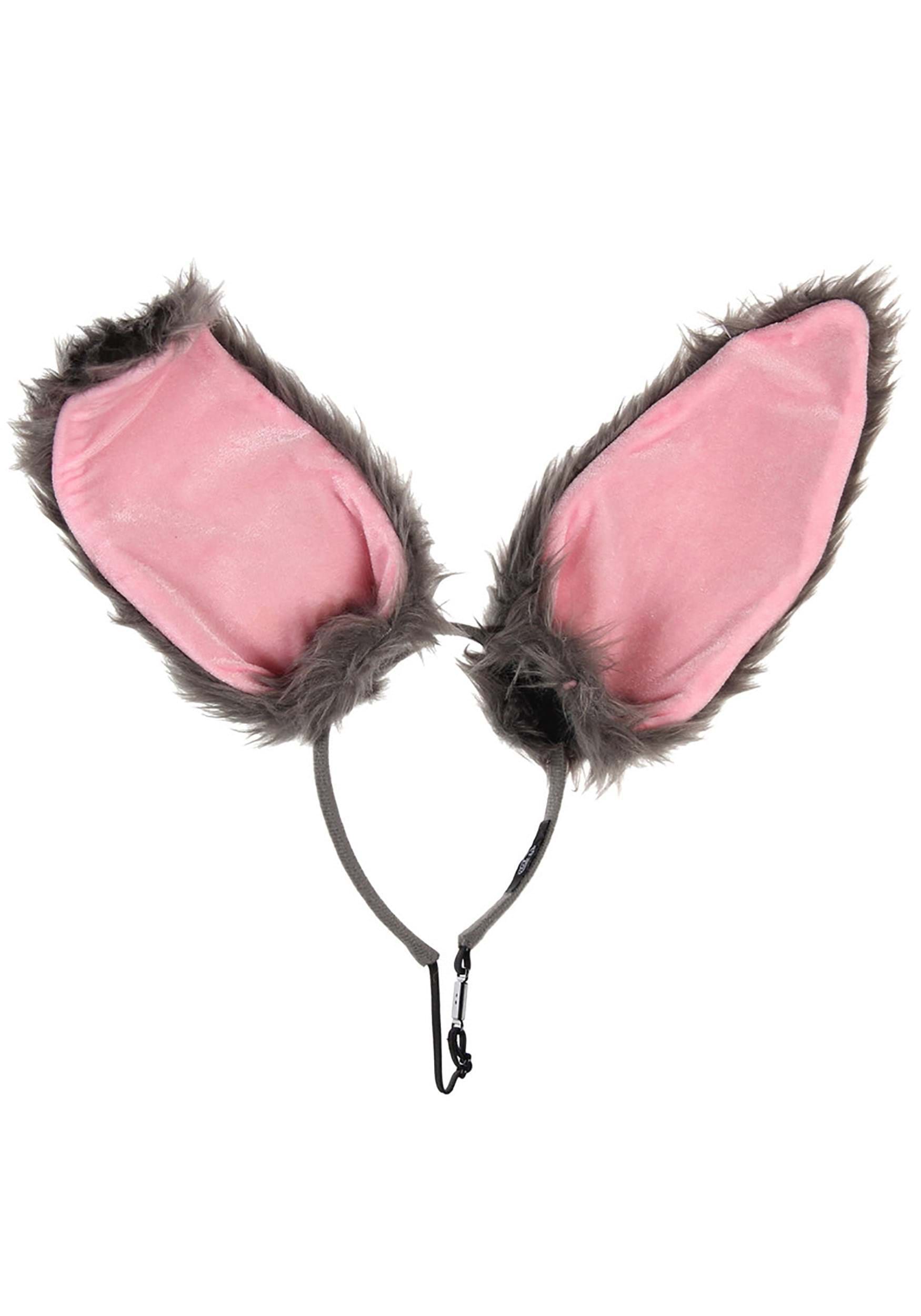 Gray Bendy Bunny Ears Accessory Headband | Animal Ears