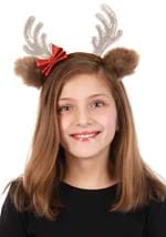 Reindeer Glitter Bow Headband Alt 1