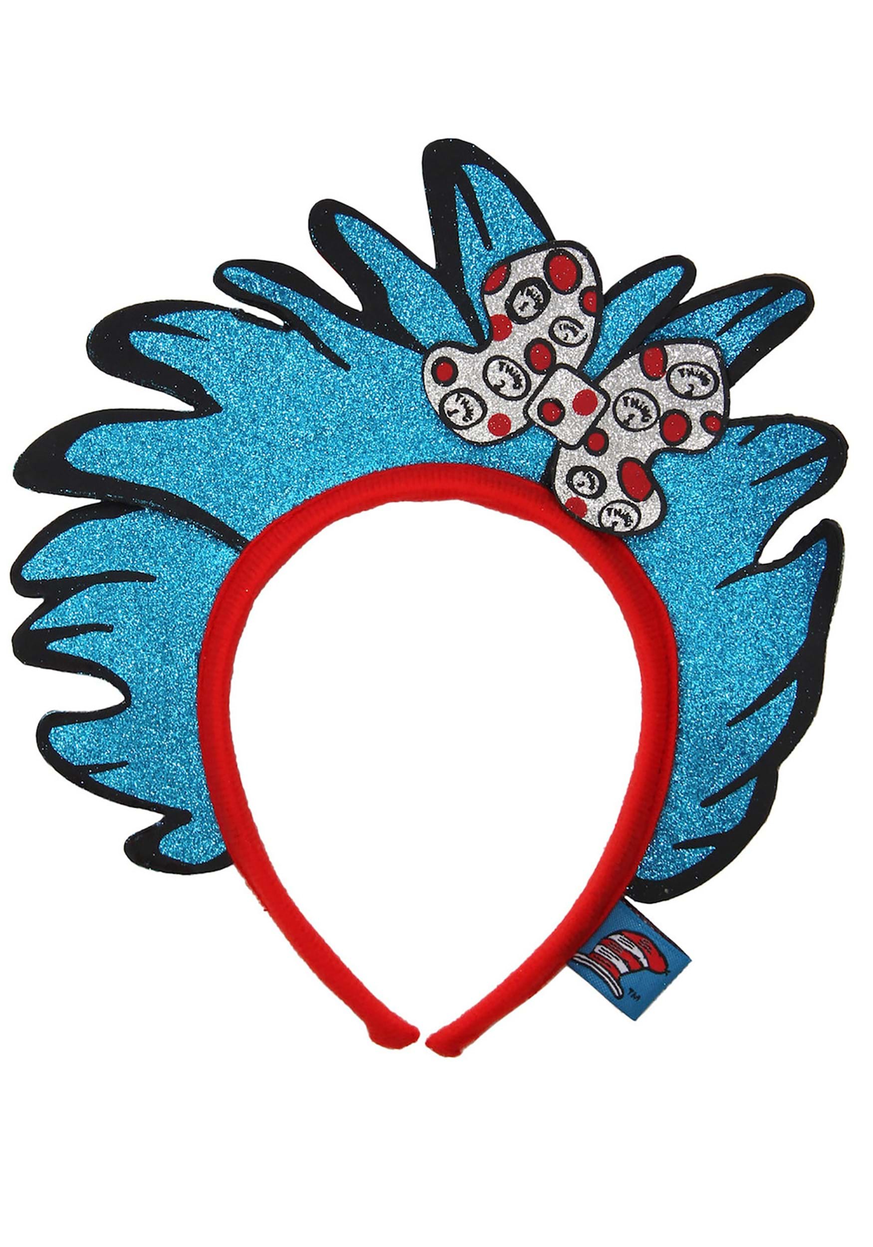 Kid's Thing 1 & 2 Costume Glitter Headband | Dr. Seuss Accessories