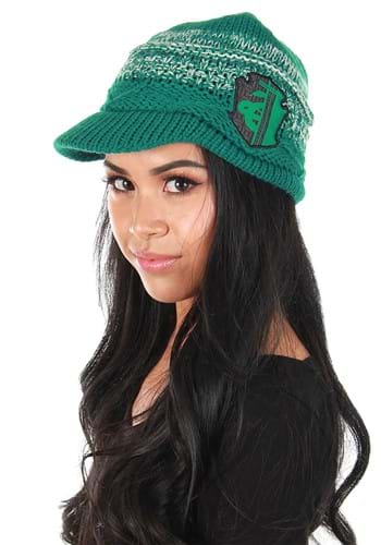 Click Here to buy Harry Potter Knit Brim Slytherin Cap | Harry Potter Accessories from HalloweenCostumes, CDN Funds & Shipping