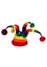 Rainbow Wacky Jester Plush Hat Alt 2