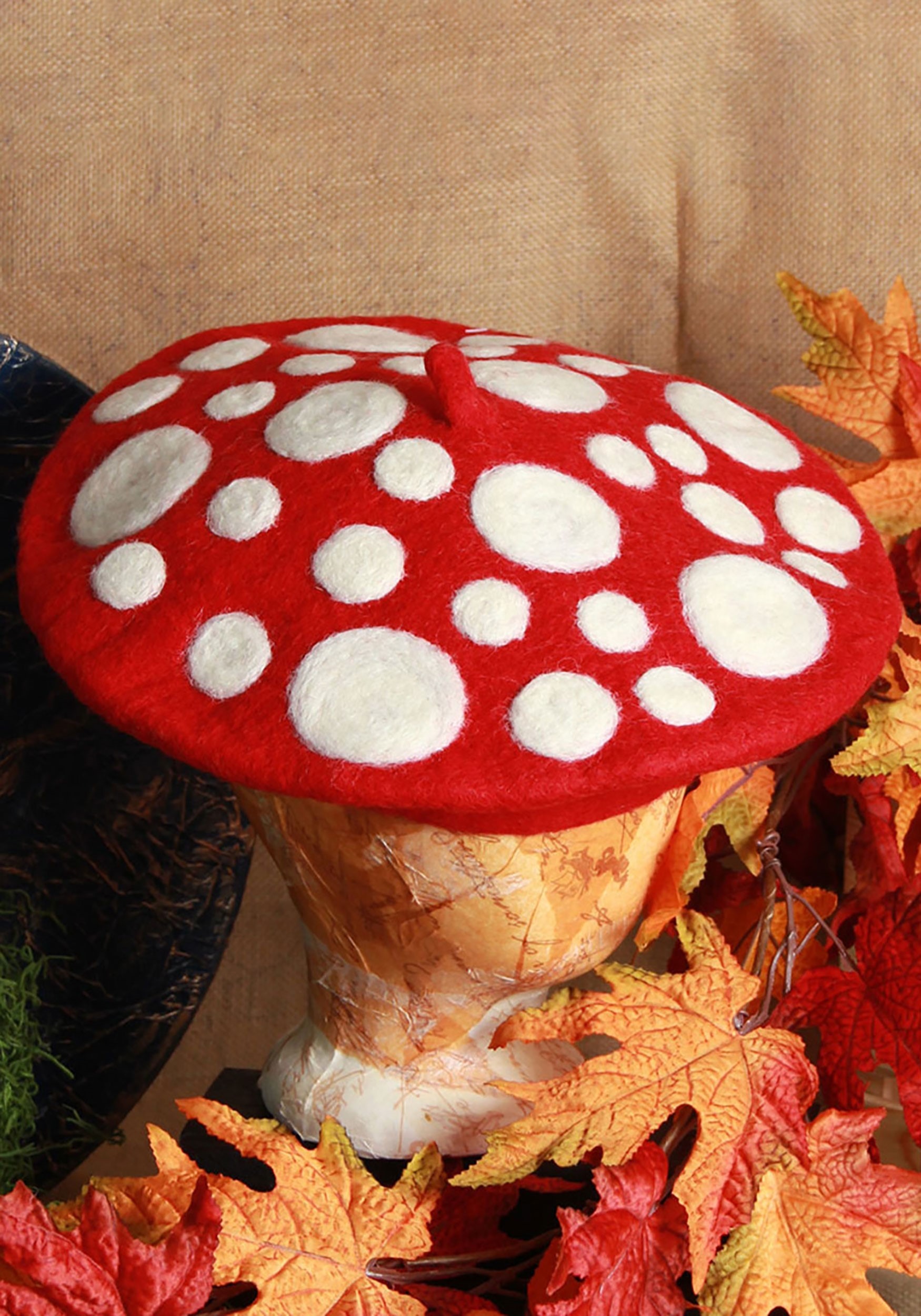 Mushroom Heartfelted Hat Costume