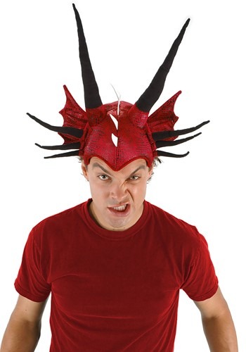 Click Here to buy Plush Horned Dragon Costume Hat from HalloweenCostumes, CDN Funds & Shipping