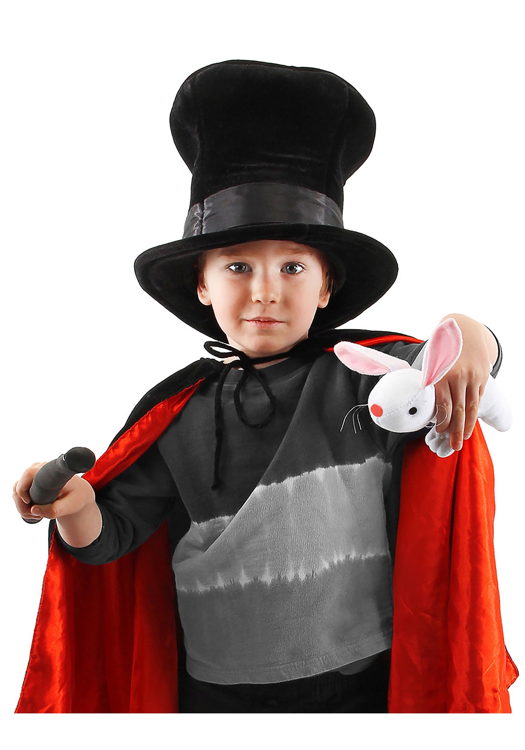 Magician Plush Costume Hat With Rabbit For Kids