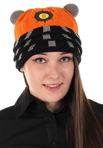 Science Dalek Orange Knitted Winter Hat
