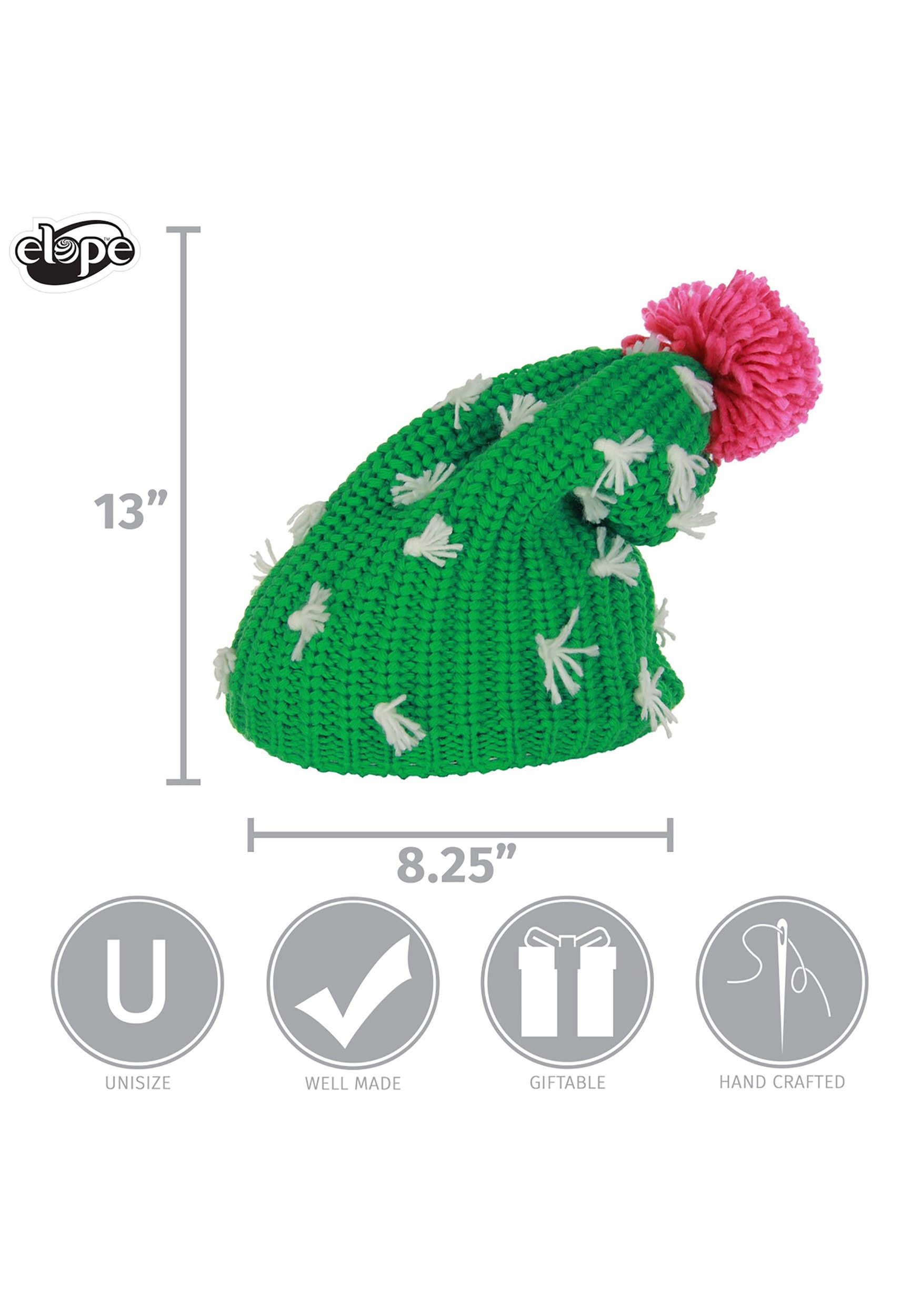 Cactus Knit Slouch Beanie