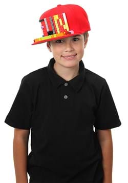 Bricky Blocks Snapback Hat Red