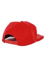 Bricky Blocks Snapback Hat Red Alt 3