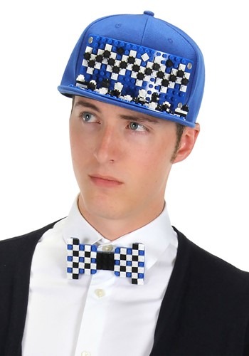 Click Here to buy Bricky Blocks | Blue Snapback Hat from HalloweenCostumes, CDN Funds & Shipping