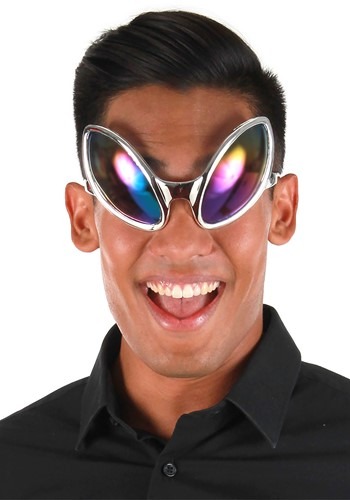 Click Here to buy Silver Close Encounter Rainbow Glasses from HalloweenCostumes, CDN Funds & Shipping