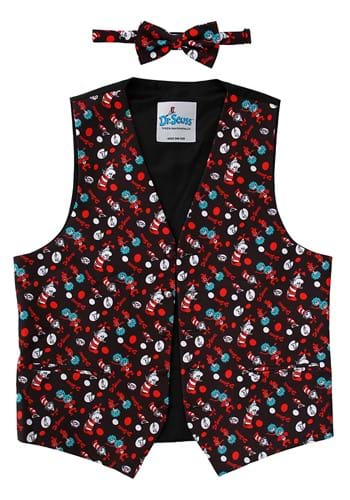 Click Here to buy The Cat in the Hat Pattern Bow Tie & Vest Kit from HalloweenCostumes, CDN Funds & Shipping