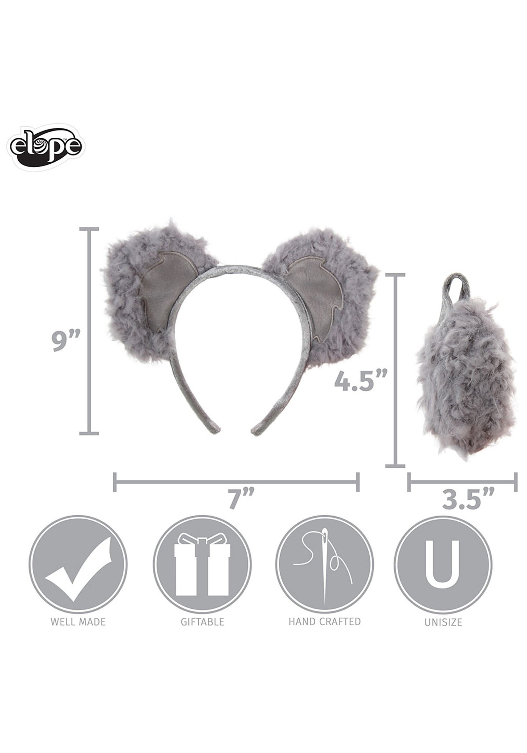 Koala , Ears Headband & Tail Kit
