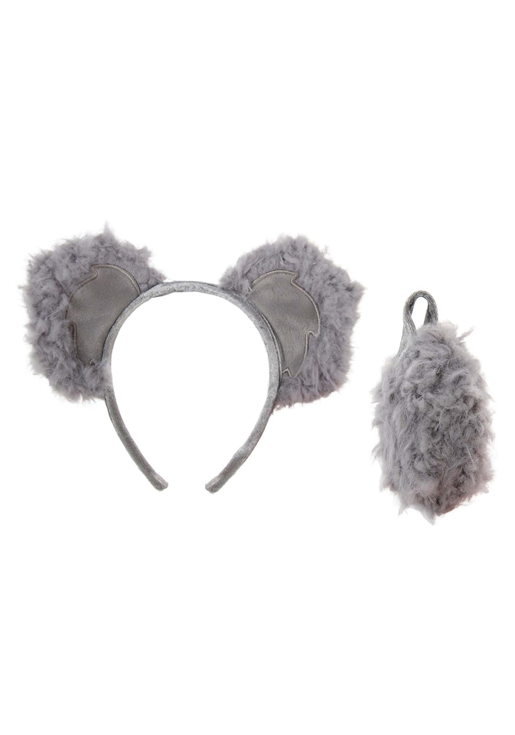 Koala | Ears Headband & Tail Kit | Adult Costume Kits