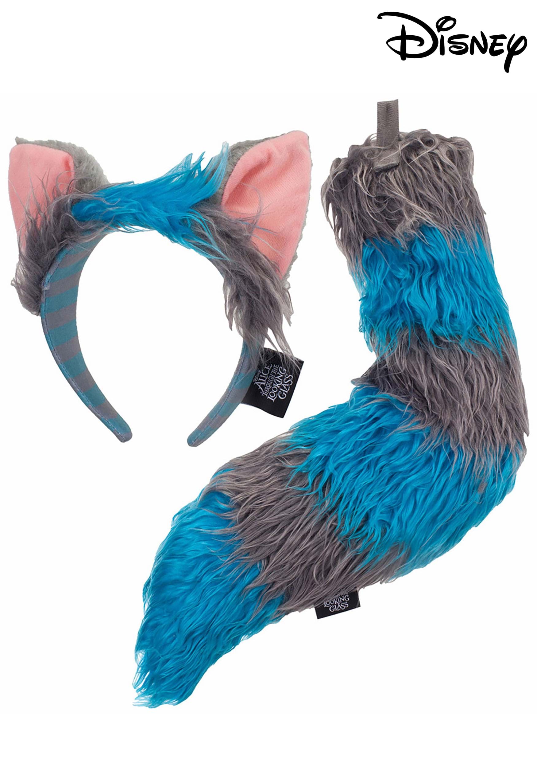 Deluxe Cheshire Headband & Tail Kit Cat Ears