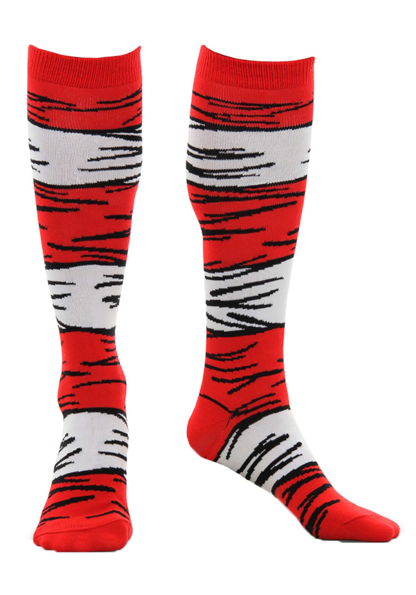 The Cat in the Hat Kid's Costume Socks | Costume Accessories